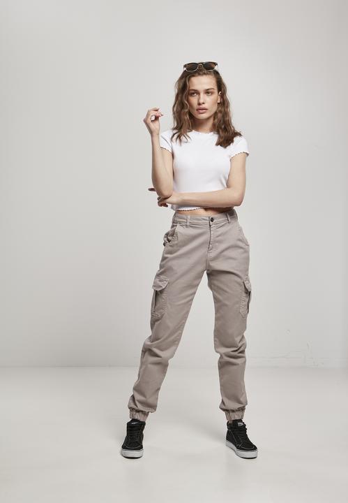 Actual product image Urban Classics Ladies High Waist Cargo Pants (30)