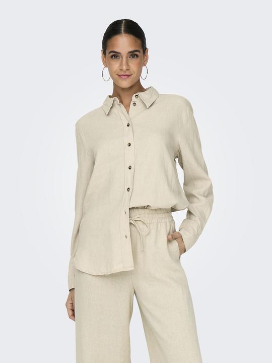 Image du produit JdY Coupe décontractée Col de chemise Manches avec bouton Coupe volumineuse des bras Chemise (M)
