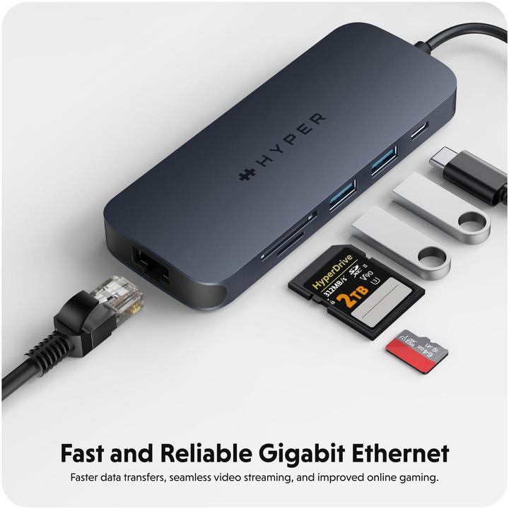Actual product image Hyper HD4004GL (USB-C, 8 Ports)