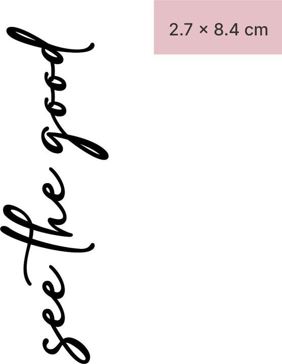 minink Temporary tattoo - See the good