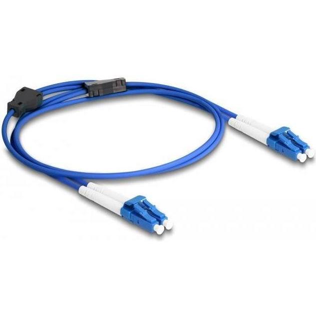 Thumbnail - Delock LWL Kabel mit Metallarmierung LC Duplex zu LC Duplex Singlemode OS2 1 m (S/FTP, 1 m), Netzwerkkabel