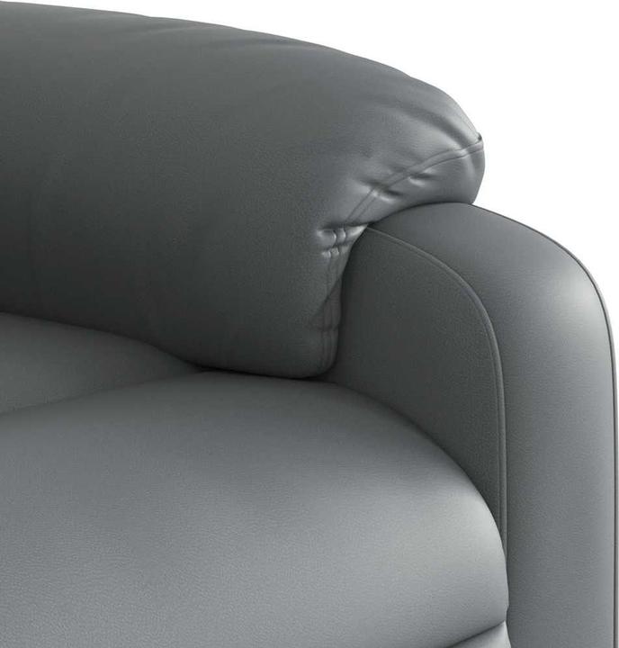 Actual product image vidaXL Massage chair grey imitation leather,Colour: Grey,Material
