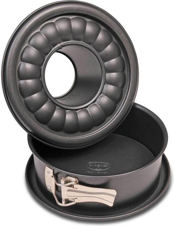 Produktbild Dr. Oetker Springform mit Flach- und Rohrboden (18 cm)