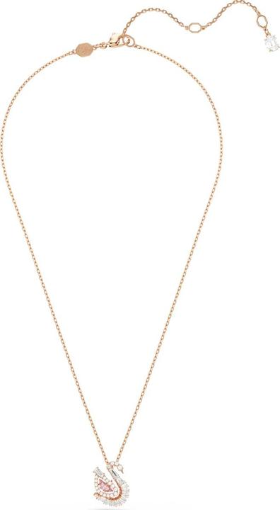 Produktbild Swarovski Swan Halskette Verschiedene Schliffe Schwan Rosa (Swarovski Metall)