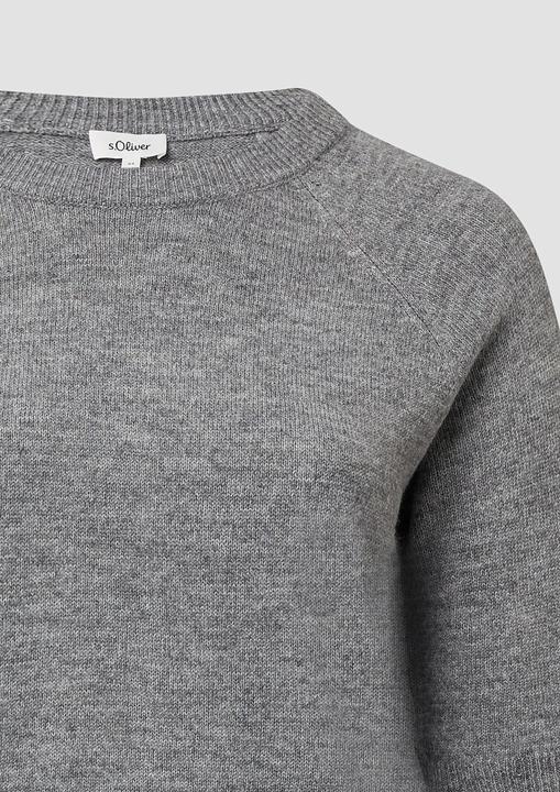 Actual product image s.Oliver Strickpullover Kurzarmpullover aus Alpakamix (46)