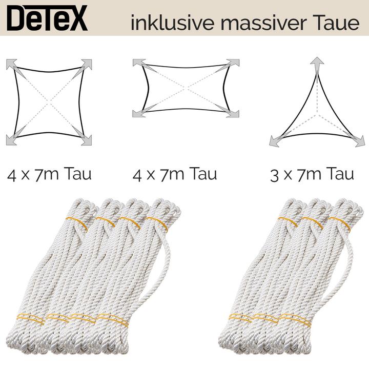 Image du produit Detex Sonnensegel (500 x 500 x 500 cm)
