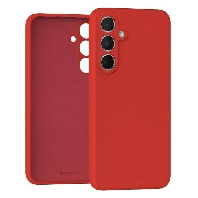 Mercury Rosso Silicone Sam A35 A356 Czerwony/ (Samsung Galaxy A35), Cover Smartphone,