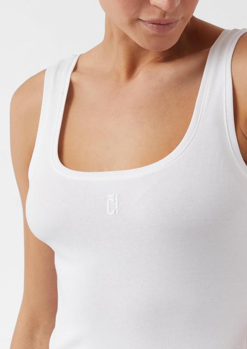 Actual product image Comma T-Shirt Tanktop mit Karree-Ausschnitt und Logo-Print (42)