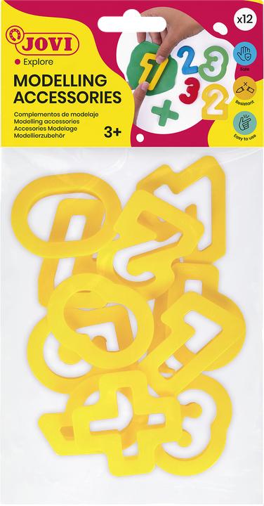 Actual product image Jovi Cutting molds number shapes, Hanging bag with 12 molds