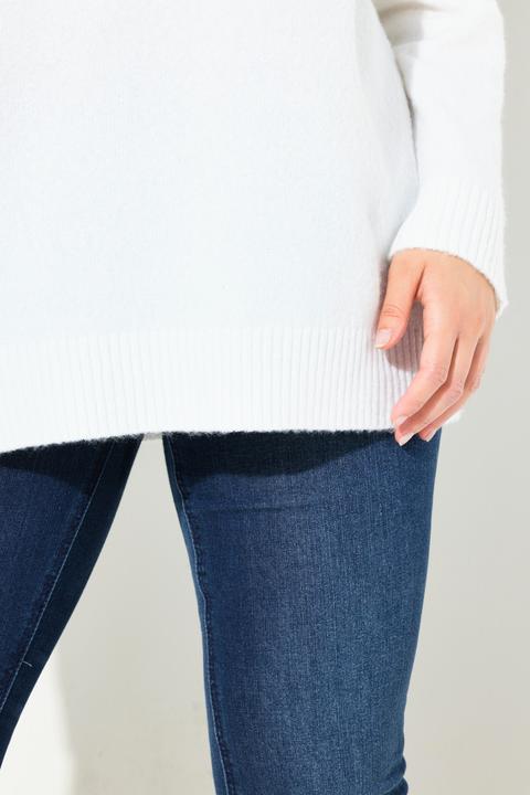 Immagine prodotto Ulla Popken Maglione in morbida maglia fine con tipico design norvegese, scollo a girocollo e maniche lunghe (46, 48)