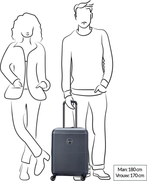 Actual product image Delsey Freestyle Hand luggage suitcase 55 cm - Green (35 l)