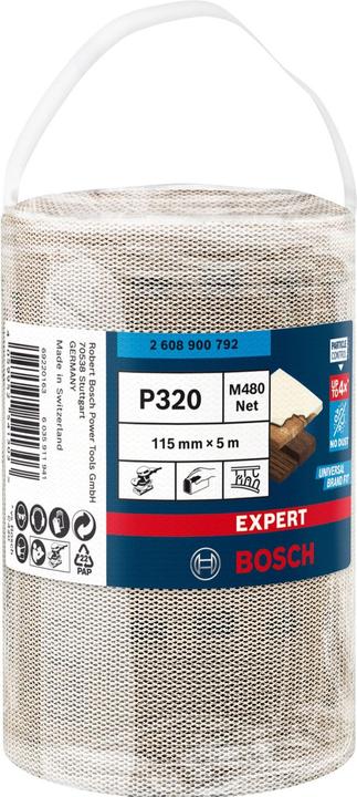 Image du produit Bosch Professional Zubehör Rouleau abrasif Expert M480, 115 mm, 5 m, G 320 (320)