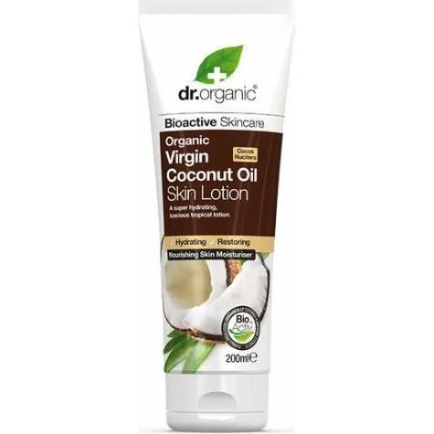 Dr. Organic, Bodylotion, Natives Kokosnussöl Hautlotion 200ml (Körperlotion, 200 ml)