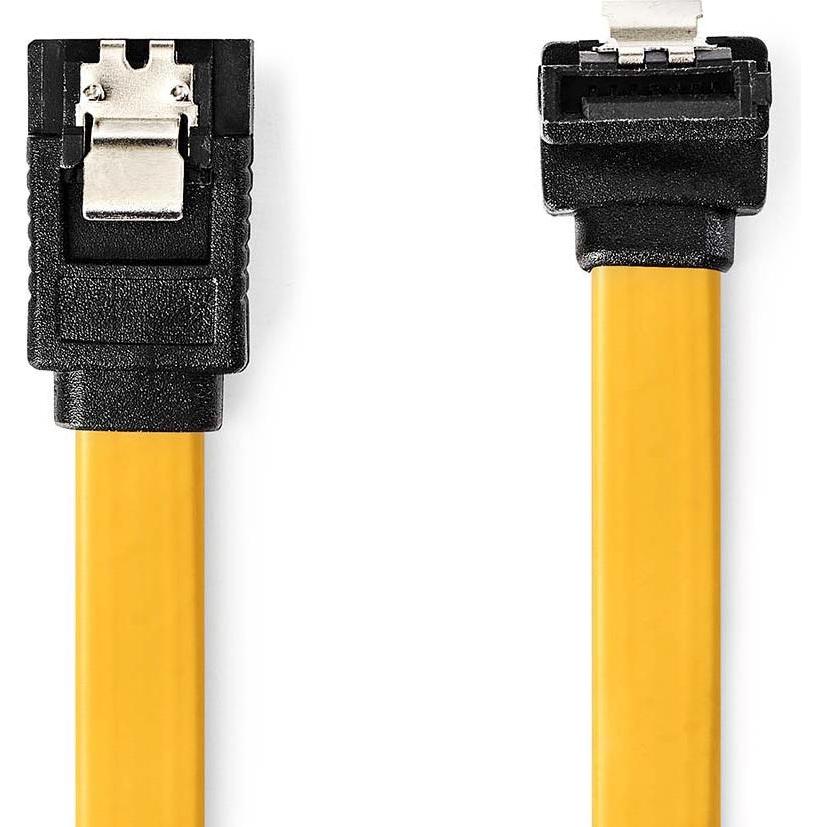 Nedis SATA Kabel 6 Gbps SATA 7-Pin-Buchse SATA 7-Pin-Buchse Vernickelt 0.50 m Flach PV, Interne Kabel (PC)