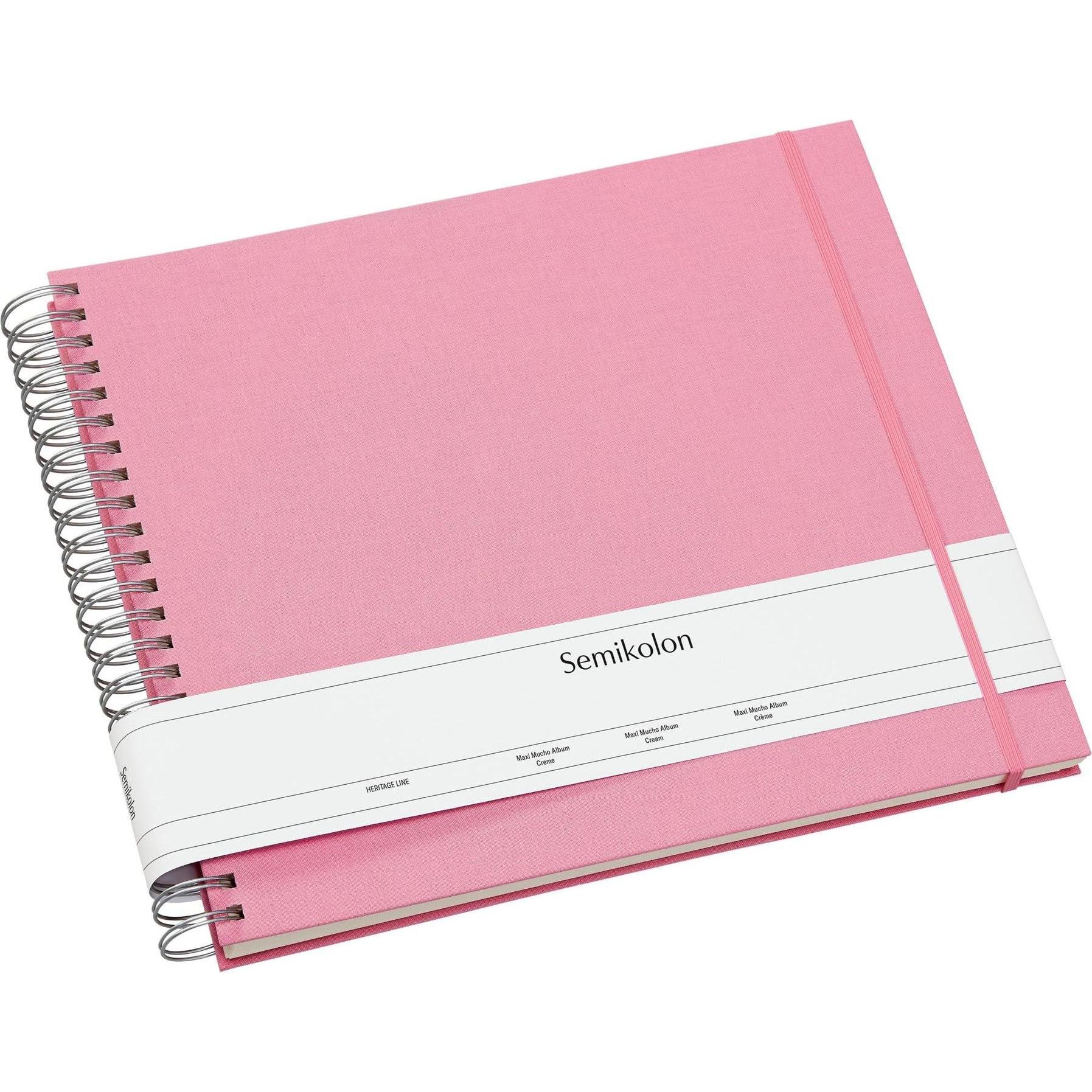Semikolon, Fotoalbum, Fotoalbum Maxi Mucho Rosa, Cremefarbige Seiten (10 x 15 cm, 9 x 13 cm)