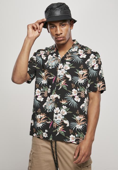 Produktbild Urban Classics Viscose AOP Resort Shirt (S)