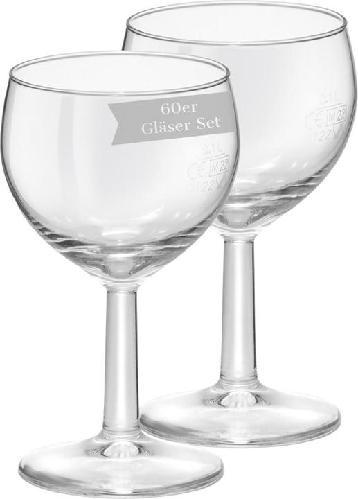 Produktbild Bormioli Rocco Ballon Profi Weingläser geeicht (19 cl, 60 Gläser, Weissweingläser)