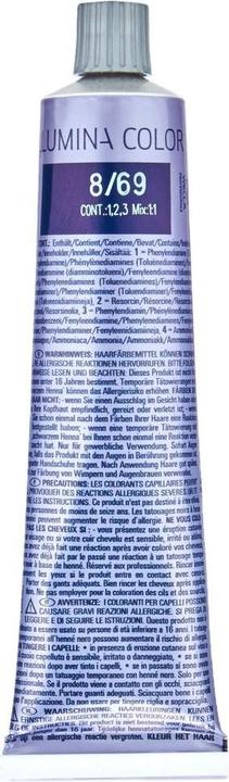 Actual product image Wella Illumina Color (8/69 light blonde purple-cendre)