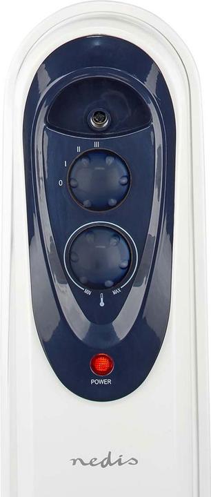 Actual product image Nedis Mobile oil radiator | 800 / 1200 / 2000 W | 9 Fins | Adjustable thermostat | 3 heat settings (2000 W)