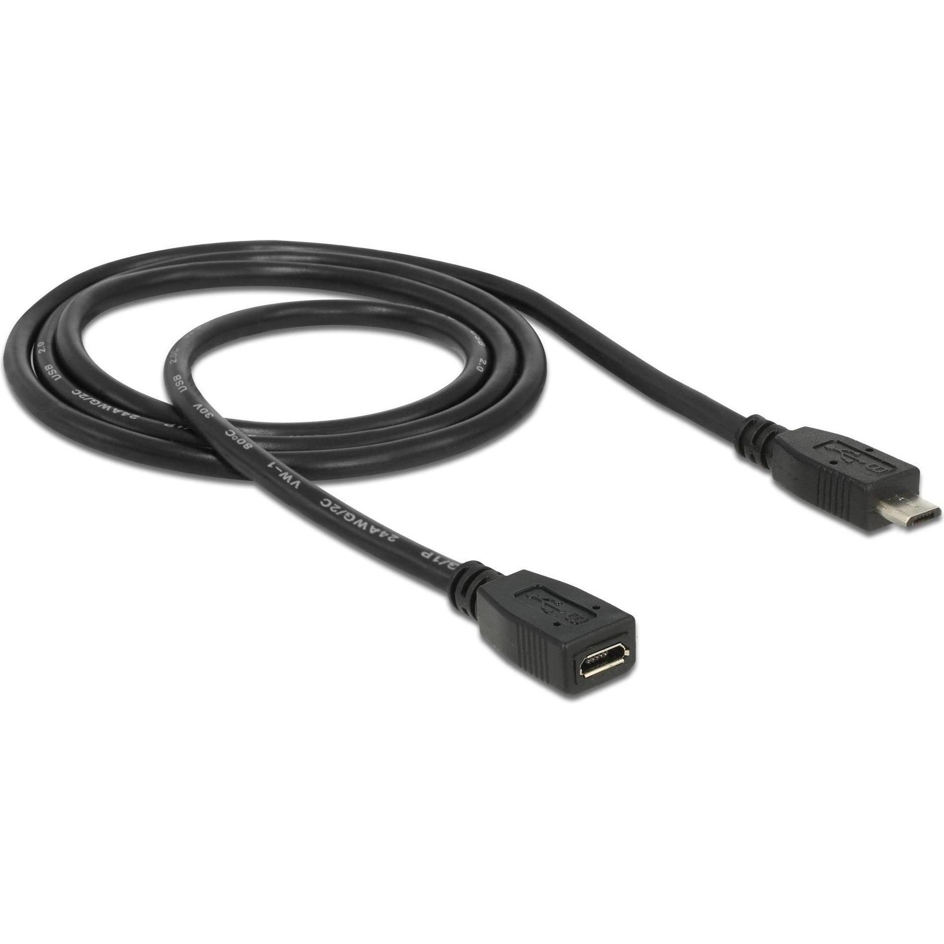 Thumbnail - Delock USB 2.0 Verlängerung (1 m, USB 2.0), USB Kabel