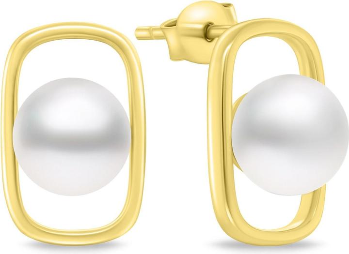 Immagine prodotto Brilio Argento - Incantevoli orecchini di perle placcati in oro EA905Y