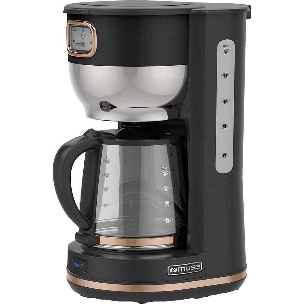 Muse MS220 BC Kaffeeautomat schwarz, Filterkaffeemaschine, Schwarz