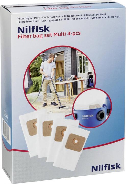 Produktbild Nilfisk Filterbeutel für Multi 4 Stk.