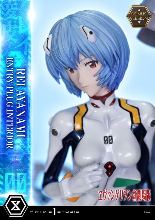 Actual product image Prime 1 Studio Rebuild of Evangelion statuette 1/4 Rei Ayanami Bonus Version 66 cm