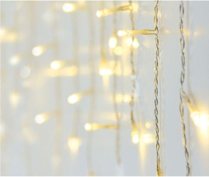 Produktbild Christmas Gifts Weihnachtsbaumlichter Aussenlichtvorhang 360 LED Timer Controller Warmweiss (15 m)