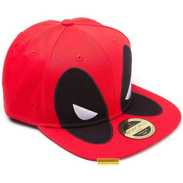 Deadpool, Herren, Cap, Big Face Snapback, Rot, (One Size)