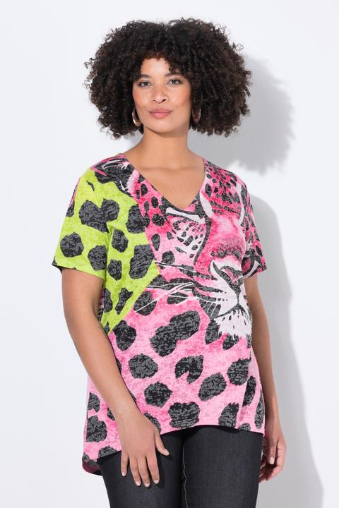 Image du produit Angel of Style T-shirt coupe évasée, jeu de motifs léopard (42)