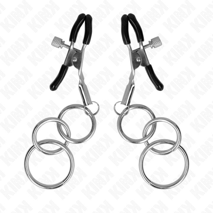 Actual product image Pipedream 3 O-ring nipple clamp 6 Cm