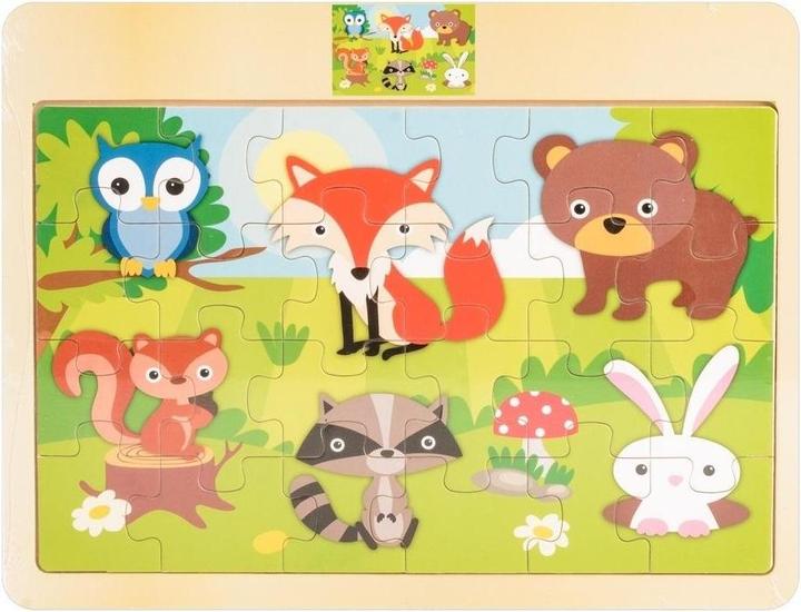Daff Holzpuzzle - Waldtiere (24 pieces)