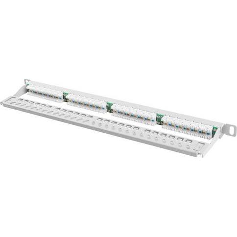 Lanberg Lanch Panel PPU5-0024-S (0,5U, Kat. 5e, 24xRJ-45), Server Zubehör, Grau