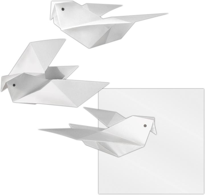 Actual product image Magni Folding sheets 14x14cm transparent paper white (42 g/m², 100x)