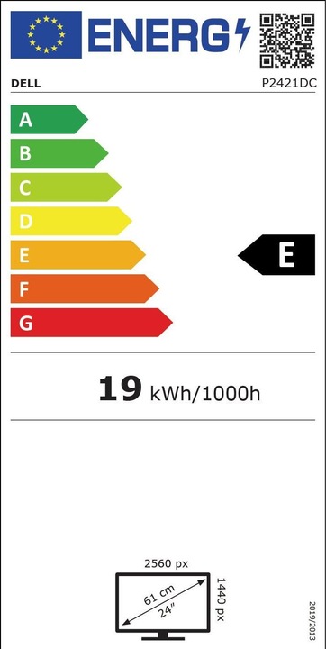 Energy Label Dell P2421DC (2560 x 1440 pixels, 23.80")