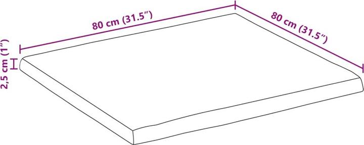 Produktbild vidaXL Changde County (80 x 80 x 2.5 cm)