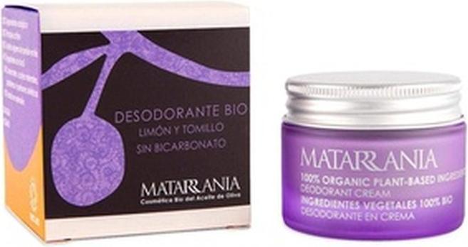 Matarrania Zitrone und Thymian Bio Deodorant ohne Bikarbonat 30ml (Roll-on, 30 ml)