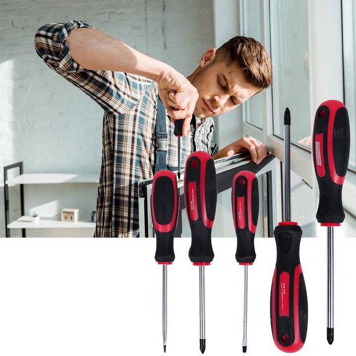 Actual product image Mannesmann Screwdriver set 5 pcs. (Port, Phillipps cross recess (PH), Pozidriv cross recess (PZ))