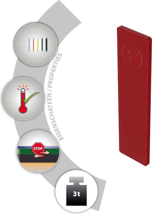 Produktbild Tox Verglasungsklötze 24x100 mm Window Distance 3 mm (50 Stk.) (50 Stk.)