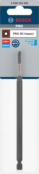 Actual product image Bosch Professional Zubehör PRO Robertson Impact Bit, R2, 150 mm (R 2)