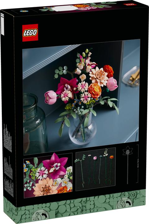 Produktbild LEGO Schöner Rosafarbener Blumenstrauss (10342, LEGO Icons, LEGO Botanical)