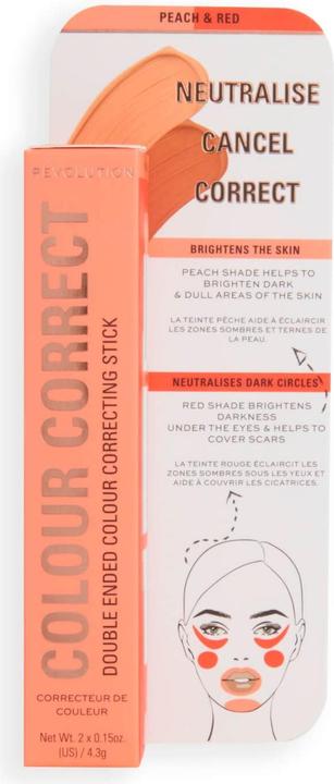 Produktbild Makeup Revolution Revolution Makeup Colour Correcting Stick Rot & Pfirsich (Pfirsich, Rot)