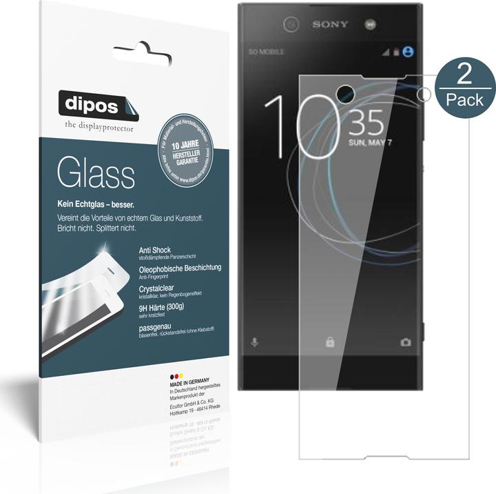 Dipos Displayschutz Anti-Shock (1 Stück, Sony Xperia XA1 Ultra)