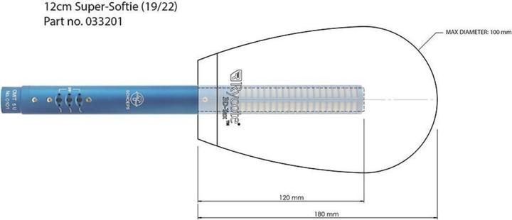 Actual product image Rycote 12 CM SUPER SFT 19/22 (Foam material)