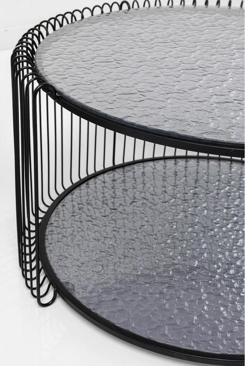 Image du produit Kare Design Couchtisch Wire Double Bubble Schwarz (2/Set)