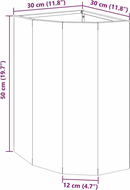 Produktbild vidaXL Eckpflanzer
