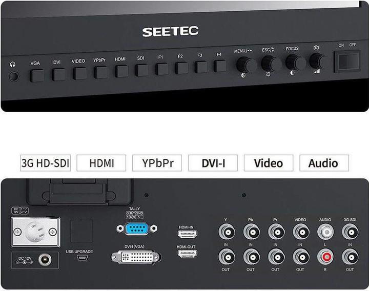 Produktbild Feelworld SEETEC 13.3" Aluminum Design IPS 1920x1080 Pro Broadcast LCD Monitor with 3G SDI HDMI AV (13.30", Full HD)