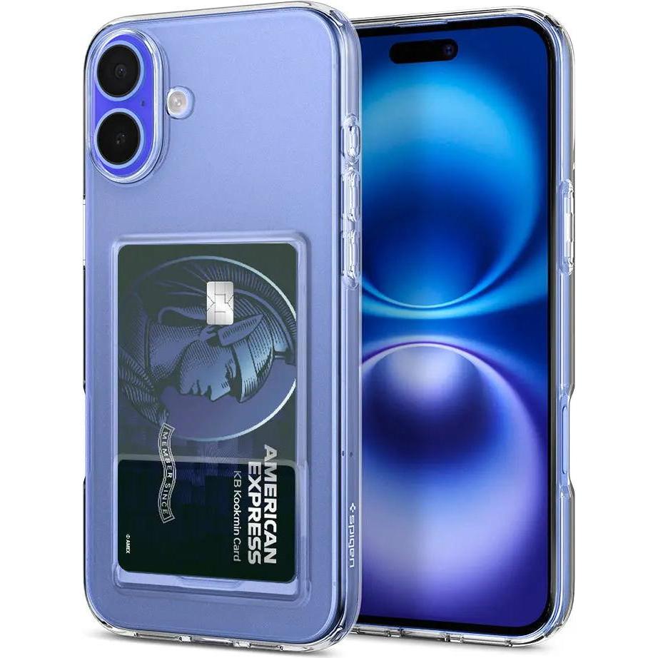 Spigen Crystal Slot (Apple iPhone 16 Plus), Smartphone Hülle, Transparent