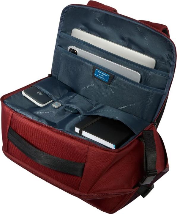 Actual product image Piquadro Reise-Laptop-Rucksack 15,6" aus recyceltem Stoff (36 l)